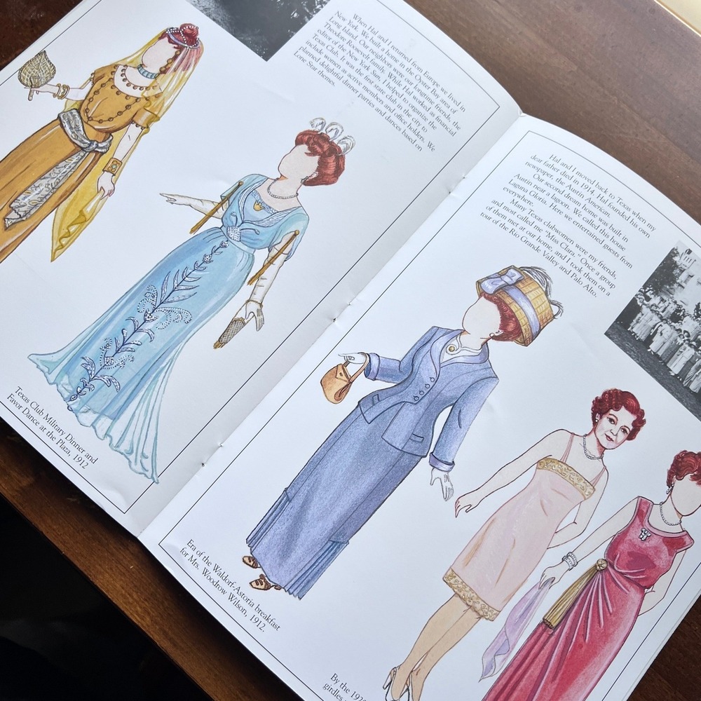 Smiley Originals Clara Driscoll Paper Doll Book OS Tan Excellent Women of Texas - Picture 5 of 7